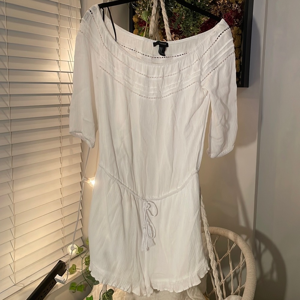 White Romper Forever 21